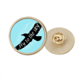 thumbnail image 1 of Broche de oro metálico circular Unbranded Negro animal Eagle, 1 of 3