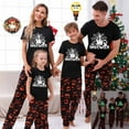 thumbnail image 1 of TIMIFIS Pyjamas d'Halloween Assortis pour la Famille Ensemble 2 Pcs Pyjamas Lumineux dans le Noir Combinaison de Nuit Toile d'Araignée Fantômes Citrouille Squelette Arbre Haut et Pantalon Tenue de Maison 12-18 Mois, 1 of 4