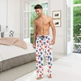 thumbnail image 7 of Stars Men's Pajama Pants Cotton Long Sleepwear Lounge Pants L, 7 of 7