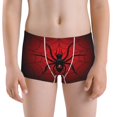 thumbnail image 5 of Yiaed Spider on the Web Print Boys' Boxer Briefs Cotton Casual Stretch Comfort Boys Boxers - Kids Boxer Briefs Underwear for Boys (6-18)-Large, 5 of 5