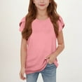 thumbnail image 2 of Summer T-Shirts for Girls Kids Casual Loose Tees Crewneck Short Sleeve Tops, 2 of 7