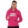 thumbnail image 3 of Breast Cancer Chemo Hero BCA Heart Women Plus Size Graphic Pullover Hoodie Brisco Brands 4X, 3 of 3