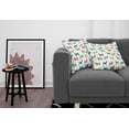 thumbnail image 3 of Ambesonne Colorful Throw Pillow Cover 2 Pack, Retro Dog, 16", Grey Red Teal, 3 of 5