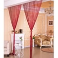 thumbnail image 3 of PULLIMORE 1x2M Door String Curtain Drops Beads Wall Panel Fringe Window Room Divider Strip Tassel for Wedding Home Decoration "Red", 3 of 4