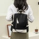 thumbnail image 3 of Mochila De Estudiante Cremallera Moda Bolso De Hombro Antirrobo Mochila Grande Blanco, 3 of 5
