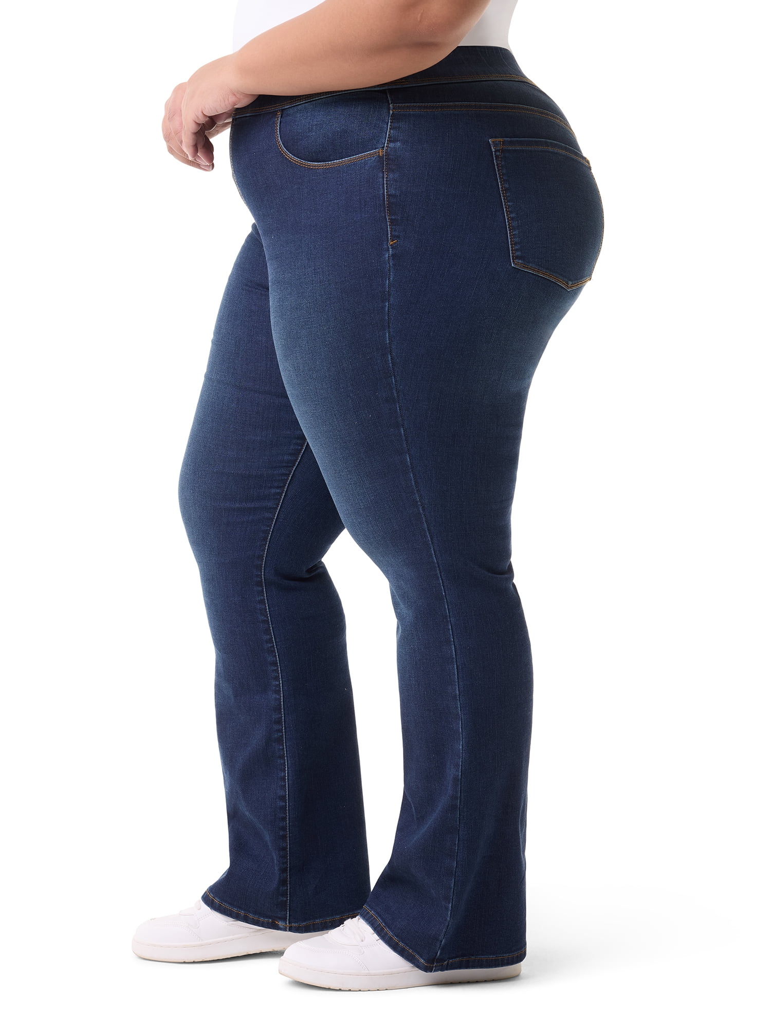 Gloria Vanderbilt Swan Series Women's Plus Pull On Bootcut Jeans, Sizes 16W-24W
