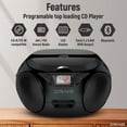 thumbnail image 2 of Boombox portátil Craig CD6925 Bluetooth AM/FM estéreo, 2 of 7