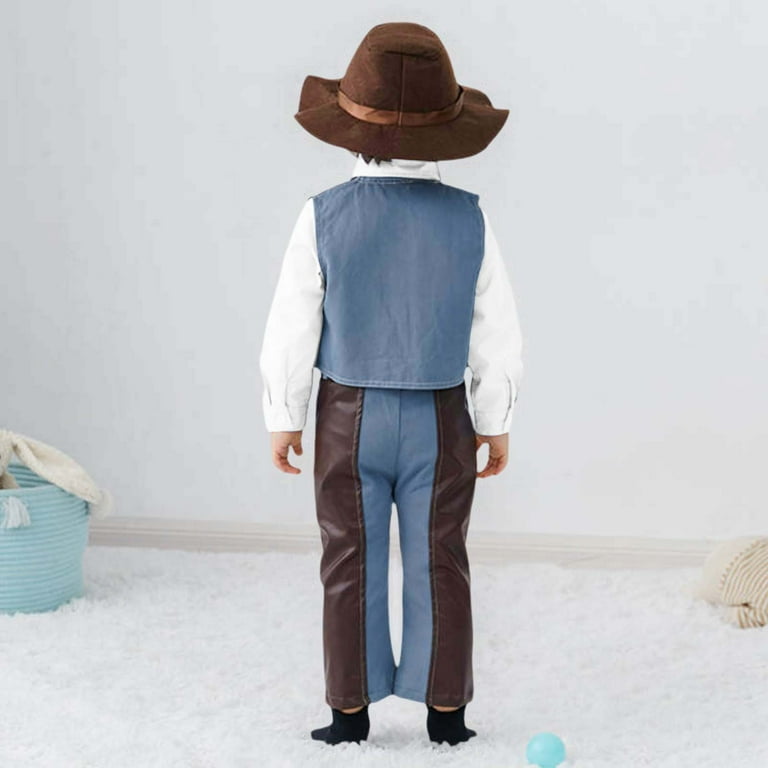 6 Pcs Complete  Cowboy  Set 6 PIECES. My First Rodeo Cowboy Birthday Outfit Party Set  main image 3