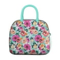 thumbnail image 2 of Lunch Bag Lunch Box for Women Reusable Insulated Lunch Cooler Bags,Large Capacity for Work Travel Picnic,Pioneer Colorful Floral Lunch Tote Bag Gifts for Woman Mom Greenish-blue, 2 of 6