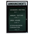 thumbnail image 4 of Aarco Products OADC3624HB 1-Door Outdoor Enclosed Directory Cabinet with Header - Blue, 4 of 4