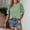 Green, variant on Summer Fashion Plus Size Long Tee Casual Loose Fit Round Neck With Stylish Sleeve Detail Long Sleeve Tee for Women Womens Athletic Clothes Stretch Tee Medium Sleeve Long Sleeve Undershirt for Women