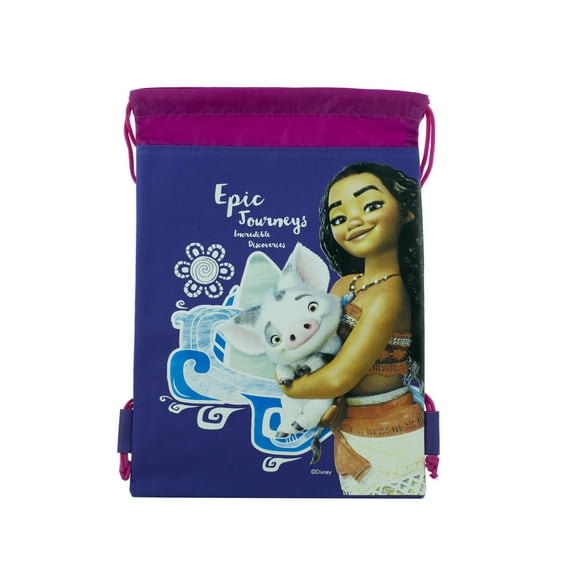 Moana Purple Drawstring Bag