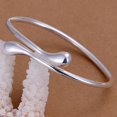 thumbnail image 3 of Ruanlalo Women Fashion Silver Plated Jewelry Set Bracelet Necklace Ring Hook Oval Earings, 3 of 4