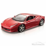 Ferrari 458 Italia Yellow 1/24 Diecast Model Car by Bburago