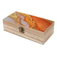 thumbnail image 6 of 7.9×2.3 In Wooden Boxes Durable Easy To Use Dustproof Prevent Slippery Delicate And Cabinet Orange And White-gold Marble, 6 of 8