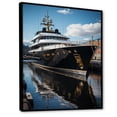 thumbnail image 2 of Designart "Port Dockside gracefulness II" Nautical & Beach Floater Framed Canvas Wall Art, 2 of 7
