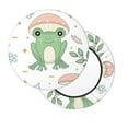 thumbnail image 7 of Cauagu Frog and Mushrooms Print Round Stool Covers,Seat Cushion for Round Bar Stool Chair Seat Cover for Bar Round Chair Fits for 12/13/14in Bar Stool Cushion, 7 of 7