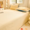 thumbnail image 1 of Yykcavykas Under 10 Three Piece Set of Washed Cotton Bed Sheets Solid Color Pattern Bed Sheet Single Piece 2 X Pillowcase 1 X Bed Sheet 90.55x98.42 Inches|Yellow-800, 1 of 7