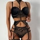 thumbnail image 2 of Lencería sexy de Europa y Estados Unidos Conjunto de tres piezas de lencería sexy con cuello de encaje para mujer, 2 of 6