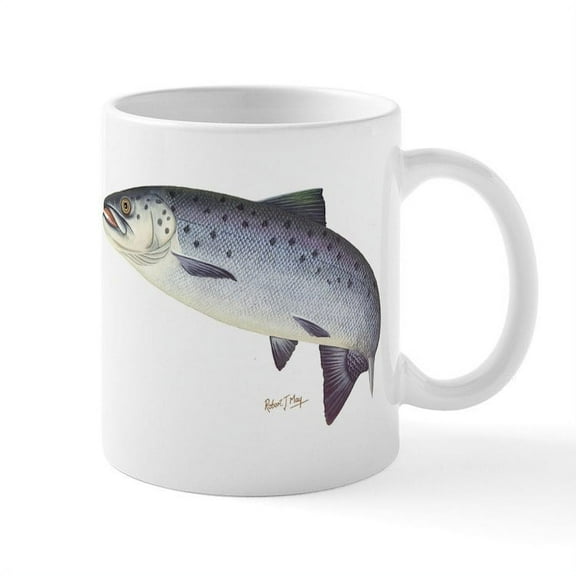 CafePress - Salmon Mug - 11 oz Ceramic Mug - Novelty Coffee Tea Cup