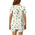thumbnail image 3 of Censtreet Womens Printed Pajama Sets Short Sleeve Top with Shorts Soft Pj Comfy Sleepwear, 3 of 7