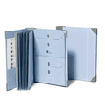 thumbnail image 4 of Accordion File Organizer, Expanding File Folder with Notebook & Storage Bag Accordion Folder for Office/School Blue, 4 of 4