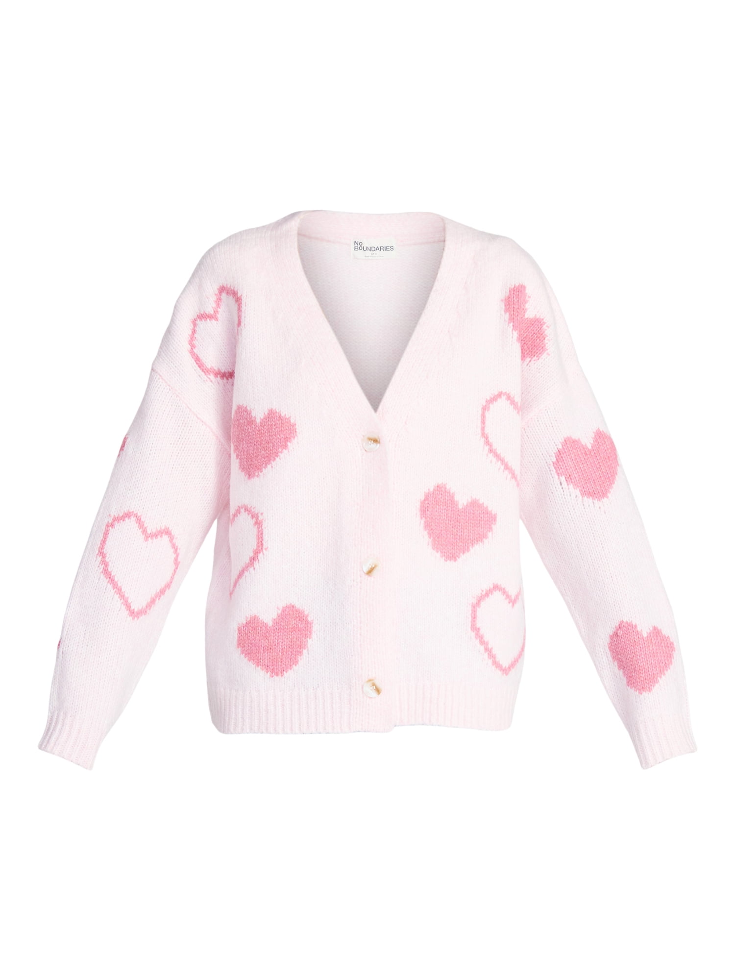 No Boundaries Button-Front Cardigan, Women's XXS-XXL