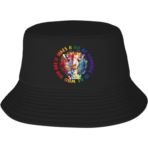 Bucket Hats Fashion Sun Cap Packable Outdoor Fisherman Hat for Women and Men Rainbow Pride Bucket Hats