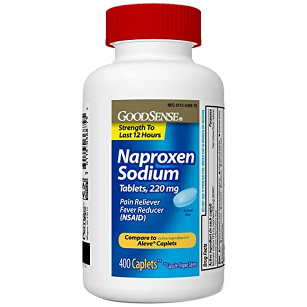 GoodSense Naproxen Sodium Tablets 220 mg, Pain Reliever and Fever