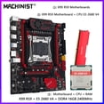 thumbnail image 1 of X99 RS9 Motherboard optional LGA 2011-3 Xeon E5 2680 V4 CPU Processor Kit And DDR4 16GB 2400MHz ECC Memory Set USB3.0 cpu, 1 of 5