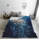 thumbnail image 5 of Balery White Jellyfish Dansing in the Ocean Manta de Felpa Suave y Acogedora – Cobija de Franela Aterciopelada para Cama, Lavable y Cálida para Sofá, Mascotas, Transpirable-50"x40", 5 of 7