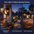thumbnail image 5 of Solar Ghost & Pumpkin Moon Garden Stake Light, Halloween Outdoor Waterproof LED Yard Decoration with Crescent Moon, Hanging Jack-o'-Lantern Lantern for Garden, Patio, Walkway, Porch (Ghost), 5 of 5