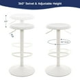 thumbnail image 4 of Brage Living Bar Stools, Adjustable Height Swivel Bar Stools, Metal Airlift Barstools, Backless Counter Height Bar Chairs for Kitchen Dining Room Pub Cafe 1Pc (White), 4 of 12