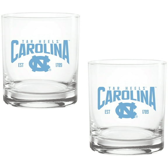 North Carolina Tar Heels Two-Pack 14oz. Established Rocks Glass Set