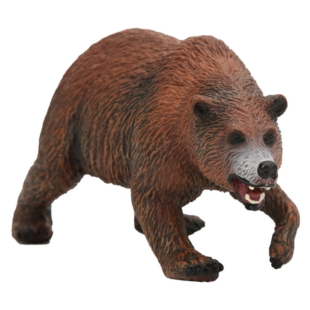 Modelo de simulación de oso pardo, adornos, decoración de escritorio, juguete educativo