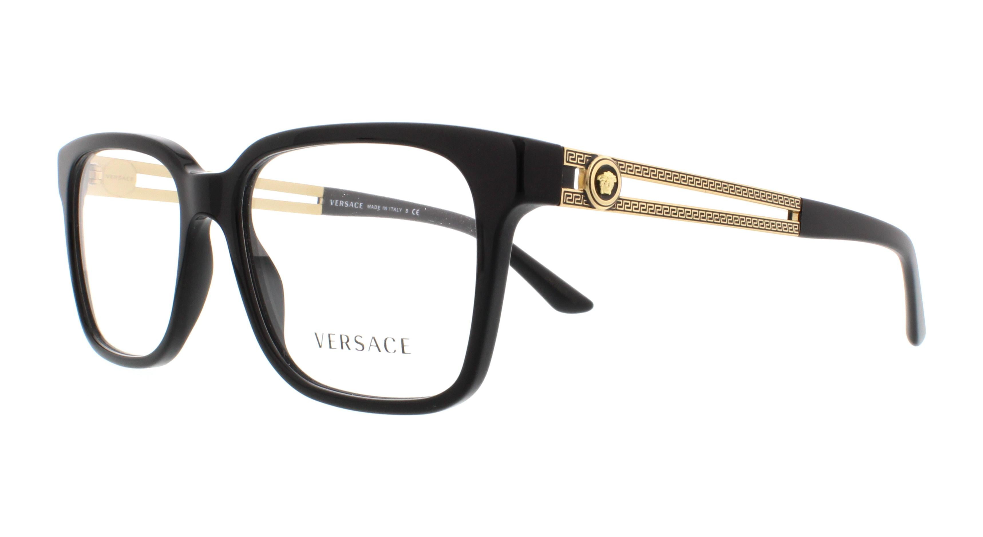 VERSACE Eyeglasses VE3218 GB1 Black 