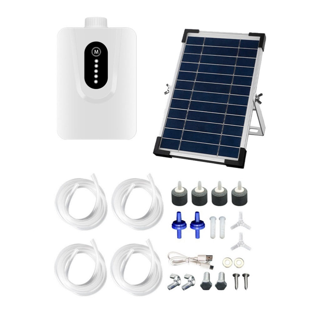 Solar Oxygenator Aquarium Air Pump Fishing Aerator 6 W 6V Solar Air Pumps