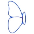 thumbnail image 1 of BUYISI Acrylic Sewing Tool Pretty Butterfly Beautiful Butterfly Stencil Ruler L, 1 of 4