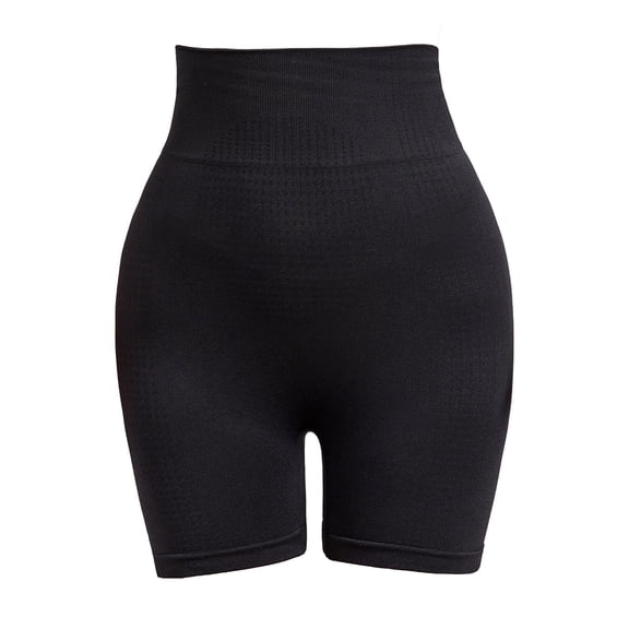 AHTJRT Tummy Control Shorts for Women Stretchy High Rise Butt Lifting Biker Shorts Athletic Workout Gym Running Yoga Shorts Black L