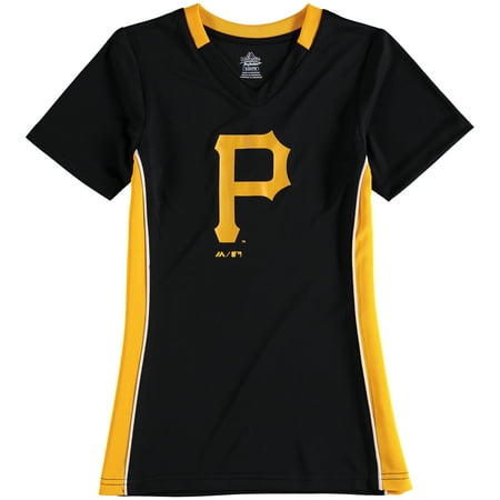 Pittsburgh Pirates Majestic Girls Youth The Best Team V-Neck T-Shirt -