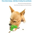 thumbnail image 2 of Juguetes interactivos para perros, IQ Treat Dog Chew Toys, 3 agujeros, dispensador de alimentos, rompecabezas, juguetes para mascotas para perros pequeños y medianos brillar Juguete, 2 of 5