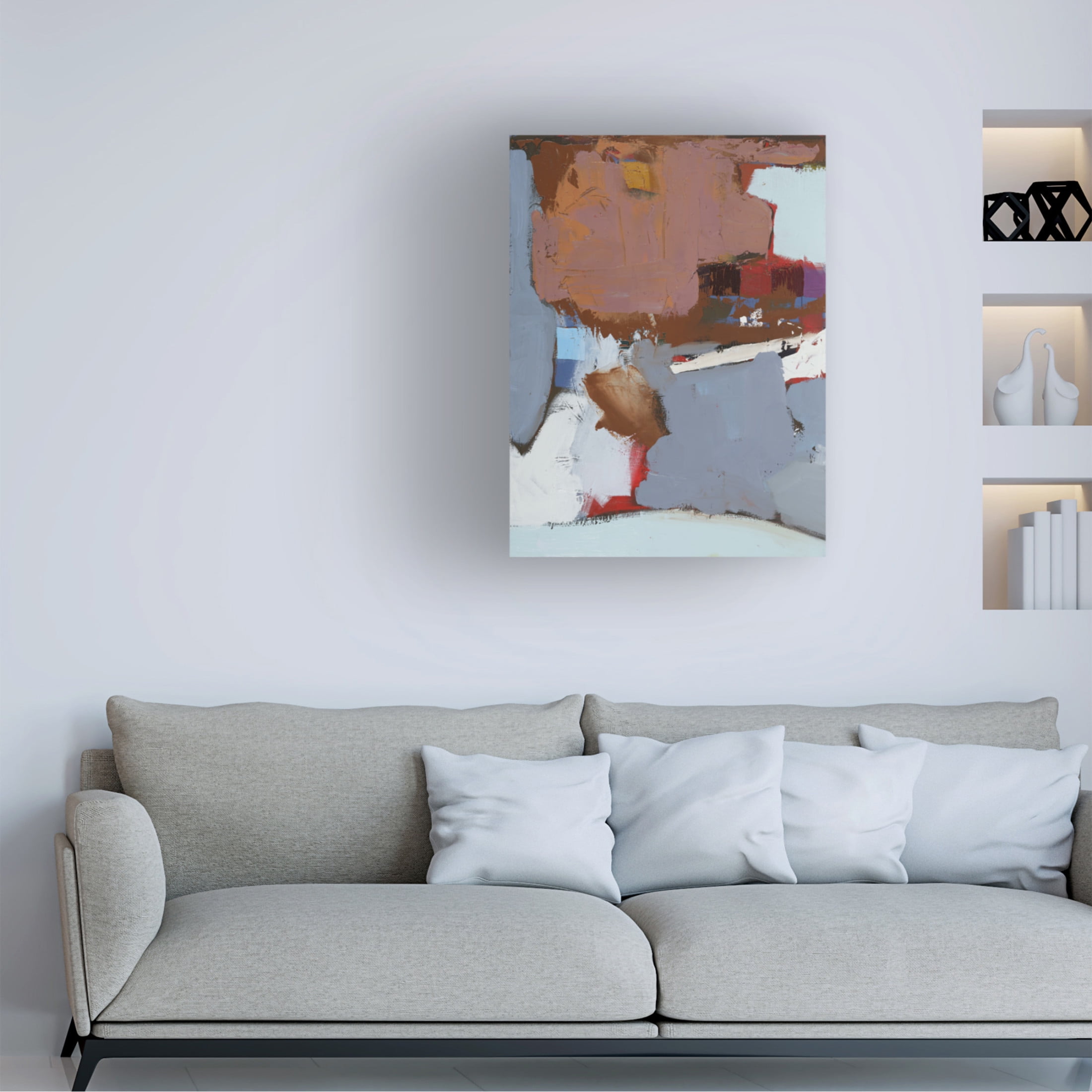 Canvas Wall Art - Erin McGee Ferrell 'Colorful Expressionism II' Wall Art for Living Room, Bedroom, or Office Décor by Trademark Fine Art - 35 x 47 Inches
