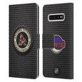 thumbnail image 1 of Head Case Designs Officially Licensed NHL Arizona Coyotes Puck Texture Leather Book Wallet Case Cover Compatible with Samsung Galaxy S10, 1 of 6