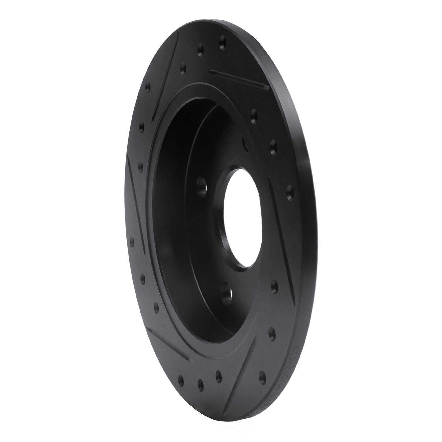 Dynamic Friction Company 633-54049R DFC Brake Rotor - Drilled And Slotted - Black