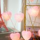 thumbnail image 1 of Cadena de luces LED con forma de corazón para el día de San Valentín, con batería, para bodas, fiestas, decorativas, 1 of 6