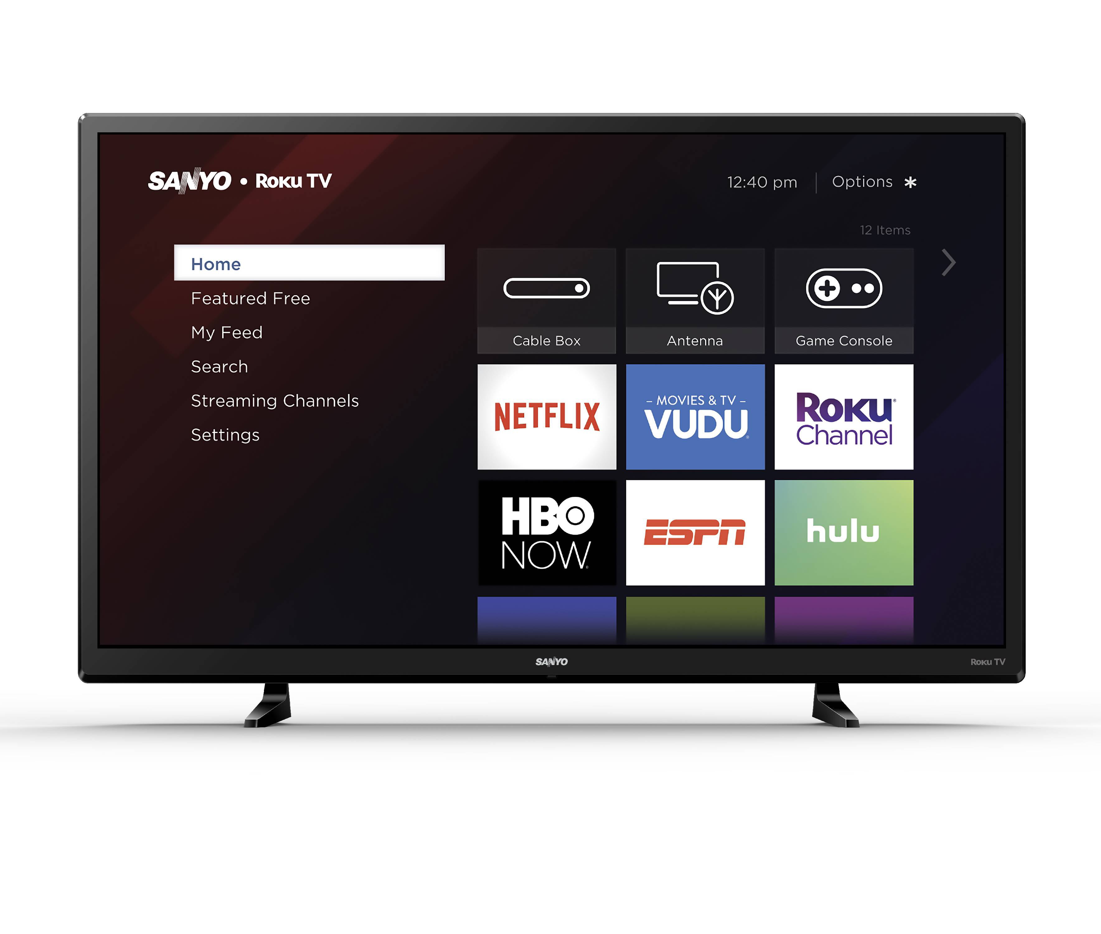 Sanyo 32" Class 2K (720P) Roku Smart LED TV (FW32R19F) - Walmart.com