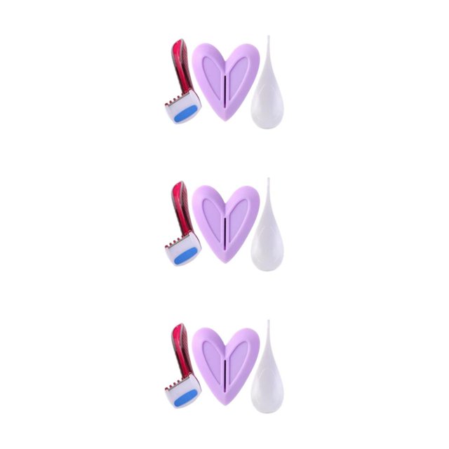 Maytalsory Shaver Shaping Tool for and Pubic Skin Hair Heart 3Set