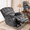Plush-gray, variant on Large Electric Power Lift Chairs Recliners for Elderly Big Man with Massage and Heat, Oversized Wide Reclining Chairs for Living Room with Extended Footrest(Brown)