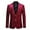 Red, variant on CloudStyle Men's Dress Floral Suit Notched Lapel Slim Fit Stylish Blazer Dress Suit