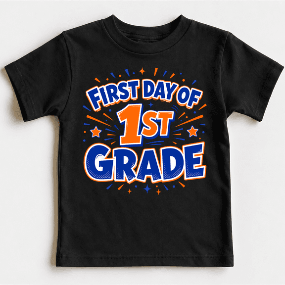 GODMERCH Boys First Day 1st Grade Cotton Shirt First Day School Graphic Tee